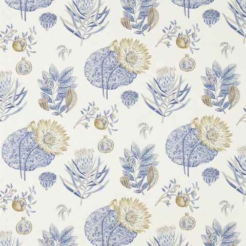 LILY BANK  -  China Blue/Linen