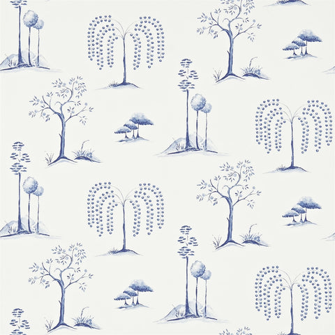 WILLOW TREE  -  Blue/Ivory