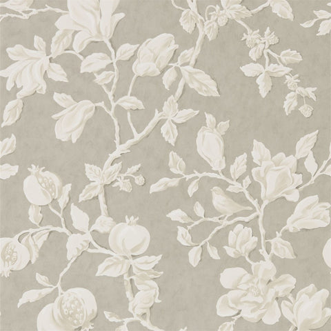 MAGNOLIA & POMEGRANATE  -  Silver/Linen