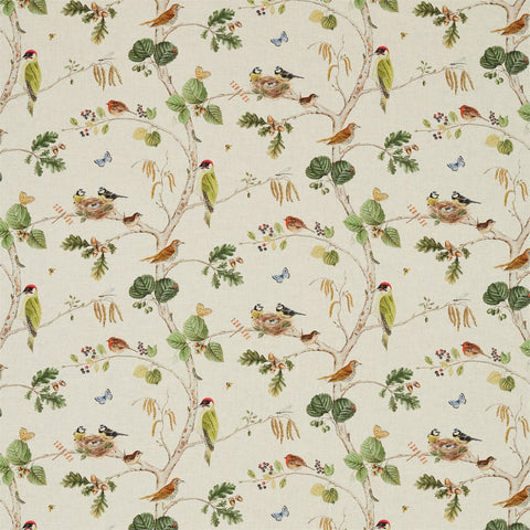 WOODLAND CHORUS  -  Linen/Multi