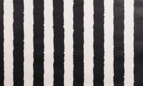 IKAT STRIPE - Ebony and Ivory